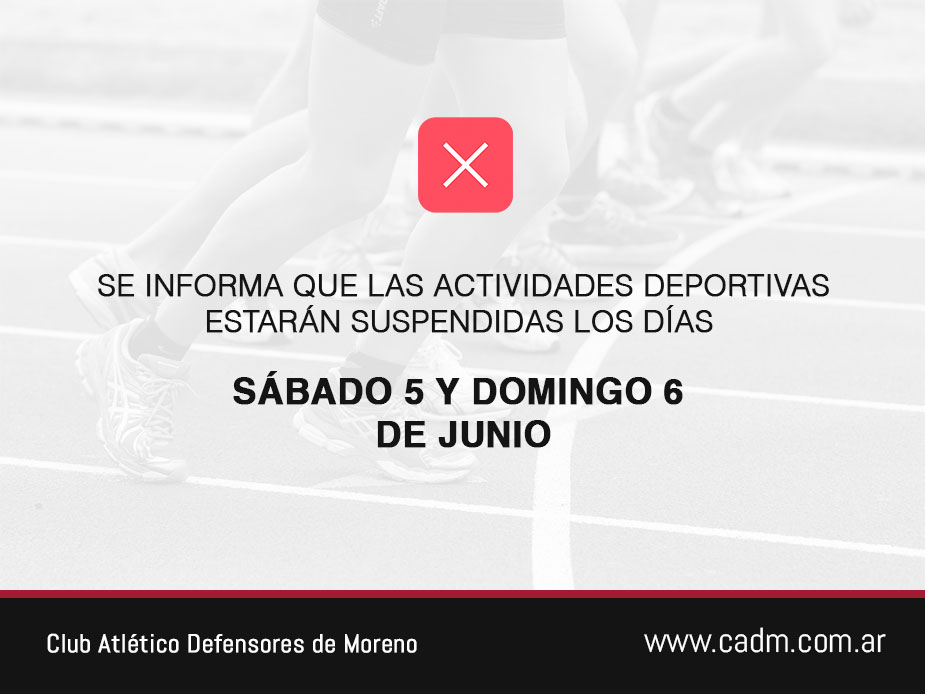 Actividades Suspendidas