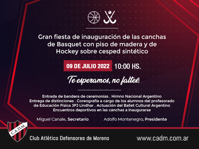 Inauguración Canchas