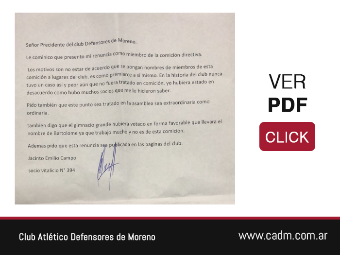 Nota Renuncia