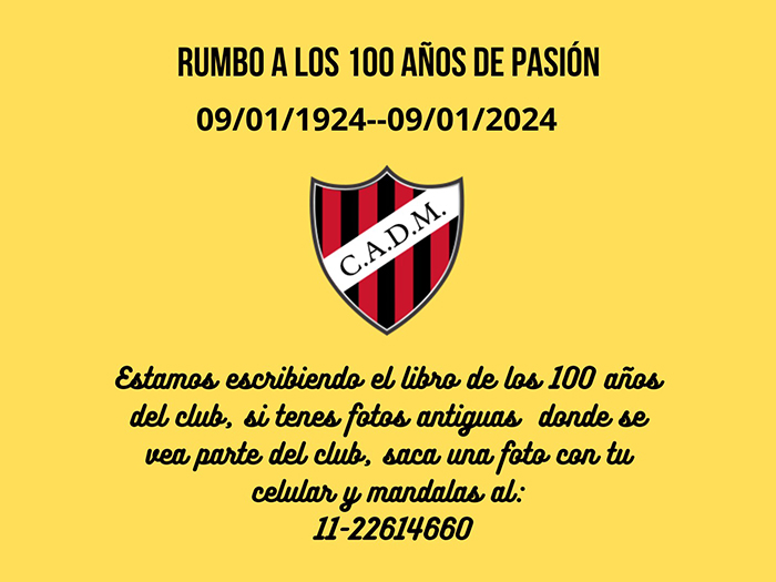 Rumbo a los 100 años de Pasión!